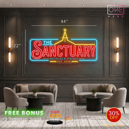 THE SANCTUARY| LED Neon Sign (waterproof)