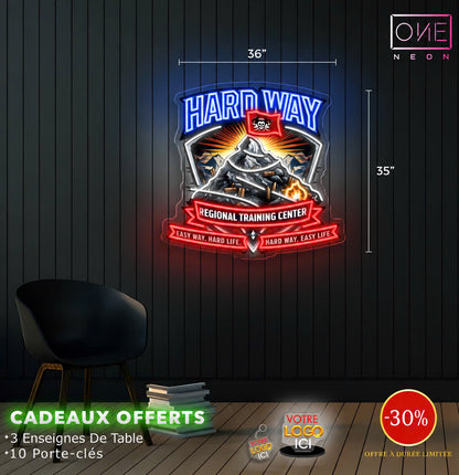 HARD WAY | LED Neon Sign