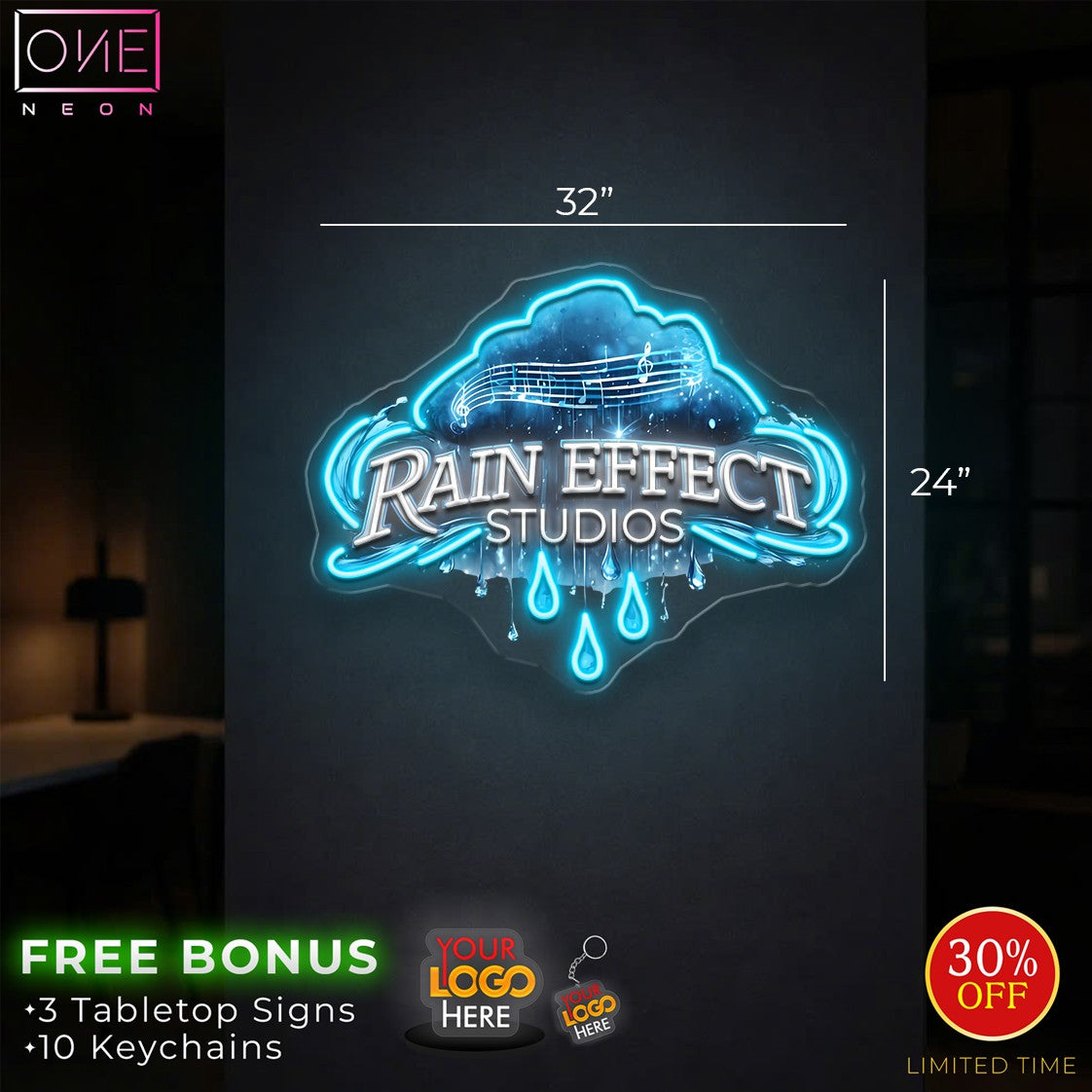RAIN EFFECT STUDIOS | LED Neon Sign