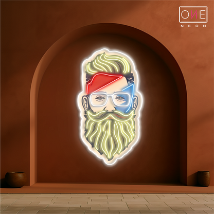 Enseigne lumineuse LED néon Barbe Barbière