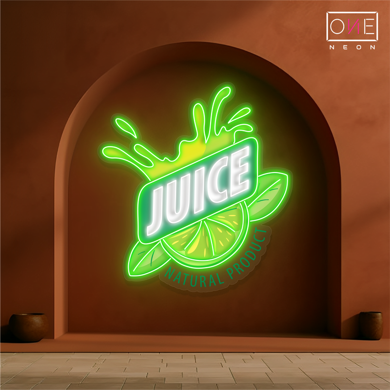 Enseigne néon LED "Lemon Juice Artwork"