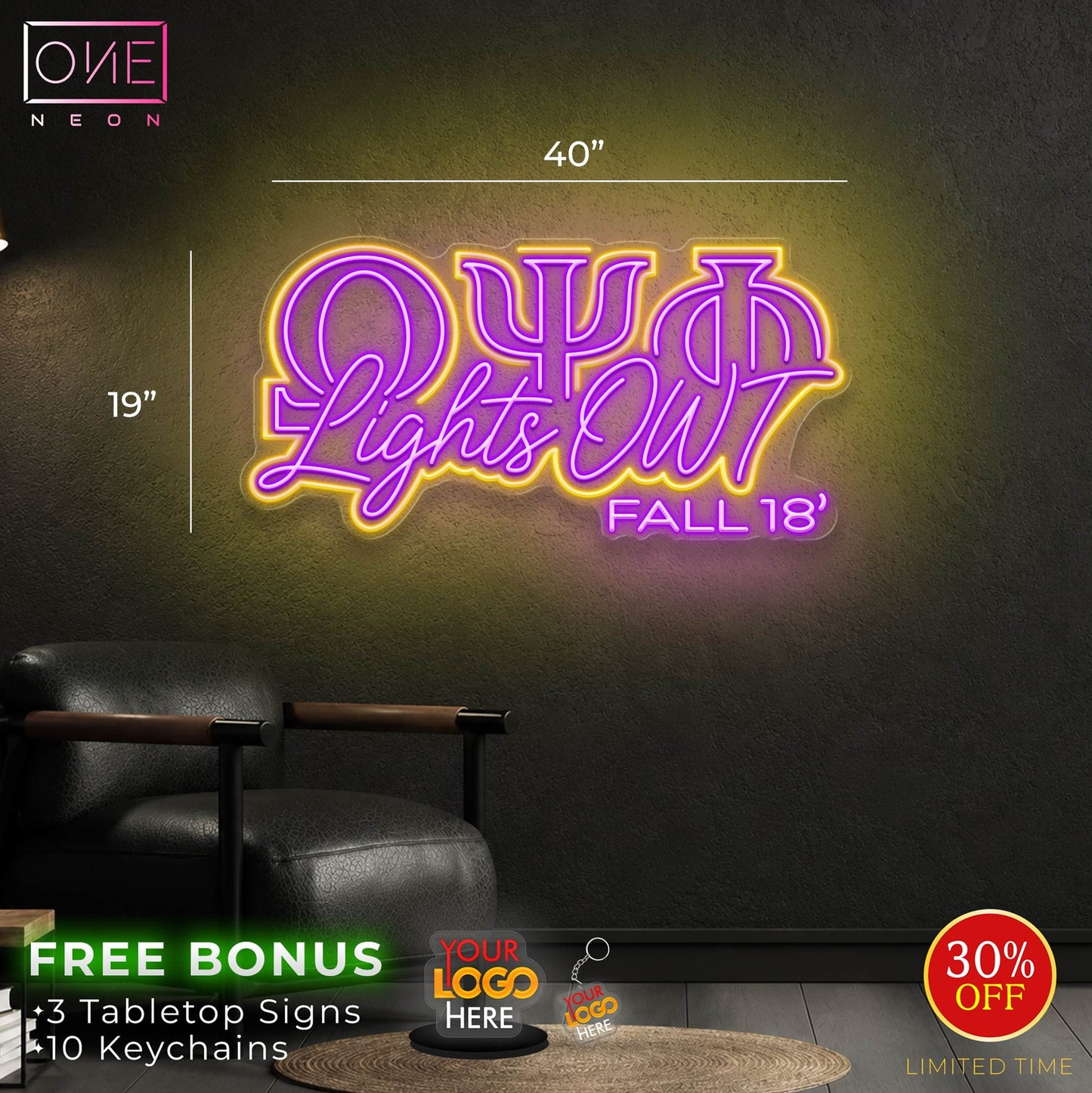 Lights Out | LED Neon Sign