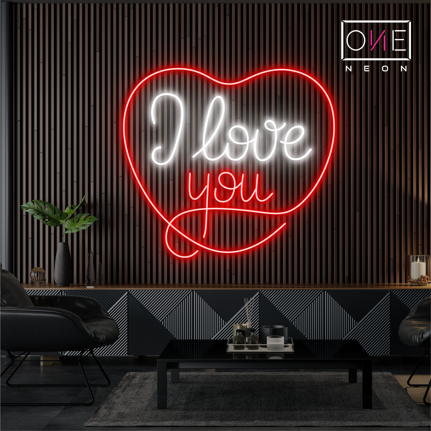 Enseigne Néon LED Je t'aime