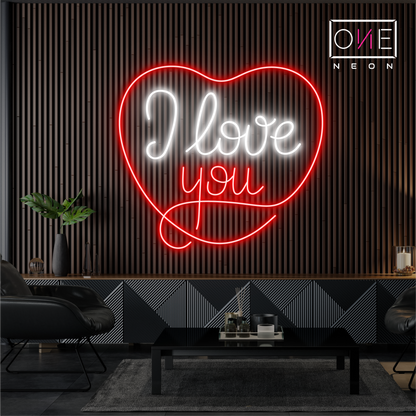 Enseigne Néon LED Je t'aime