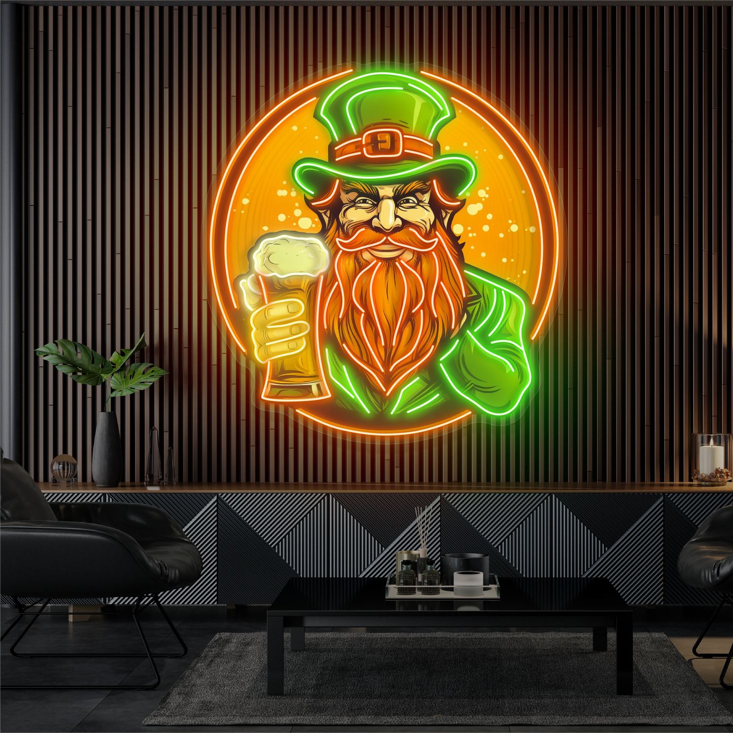 Enseigne Néon LED "Leprechaun's Toast"