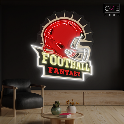 Enseigne lumineuse LED néon Football Fantasy