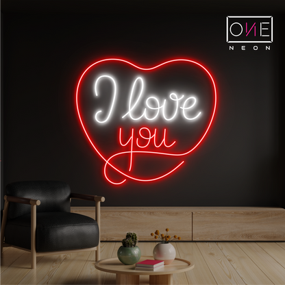 Enseigne Néon LED Je t'aime