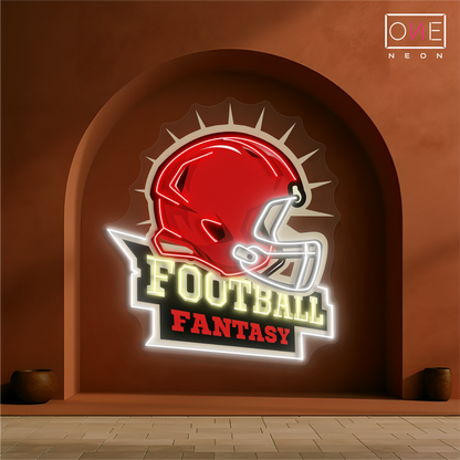 Enseigne lumineuse LED néon Football Fantasy