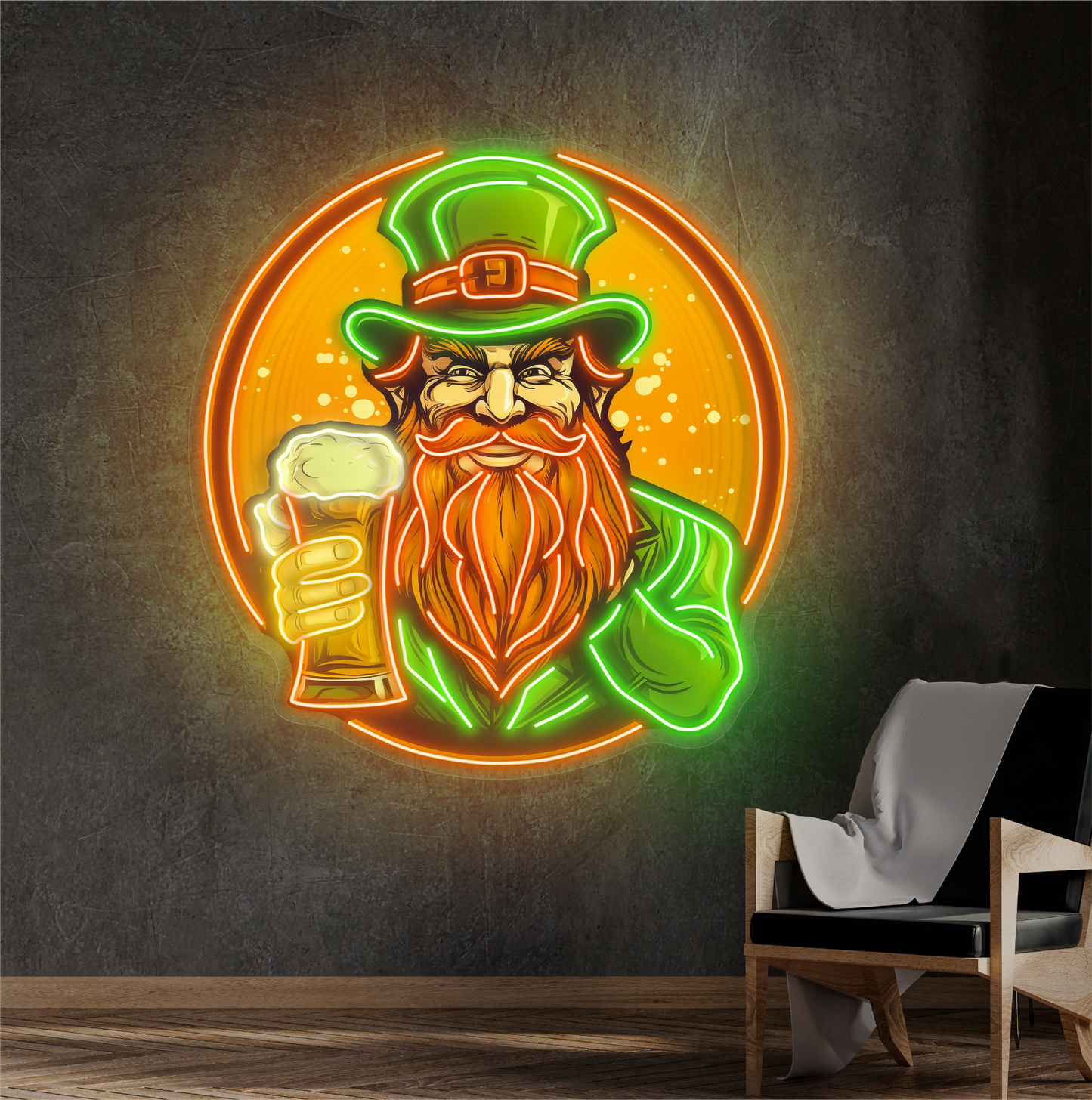 Enseigne Néon LED "Leprechaun's Toast"
