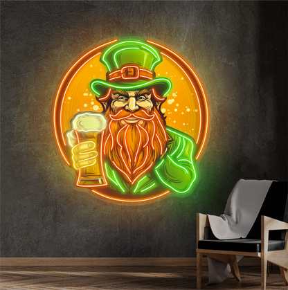 Enseigne Néon LED "Leprechaun's Toast"