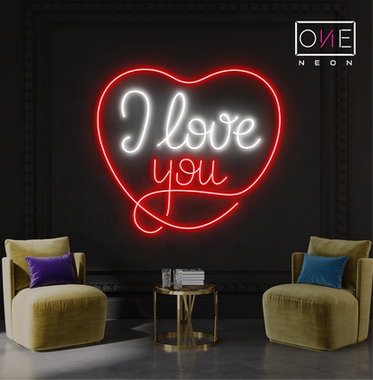 Enseigne Néon LED Je t'aime
