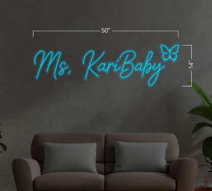 Enseigne néon LED œuvre d'art Tatoueur
