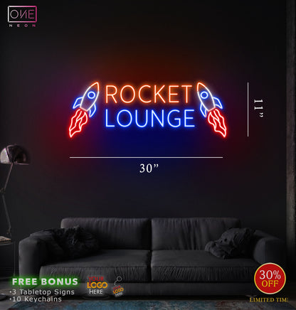Rocket lounge | LED Neon Sign