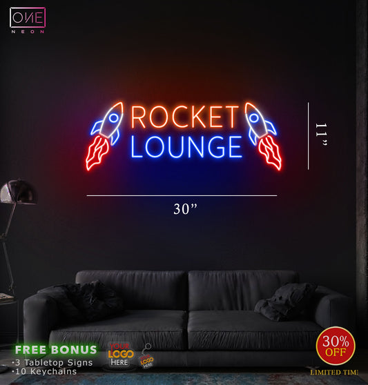 Rocket lounge | LED Neon Sign
