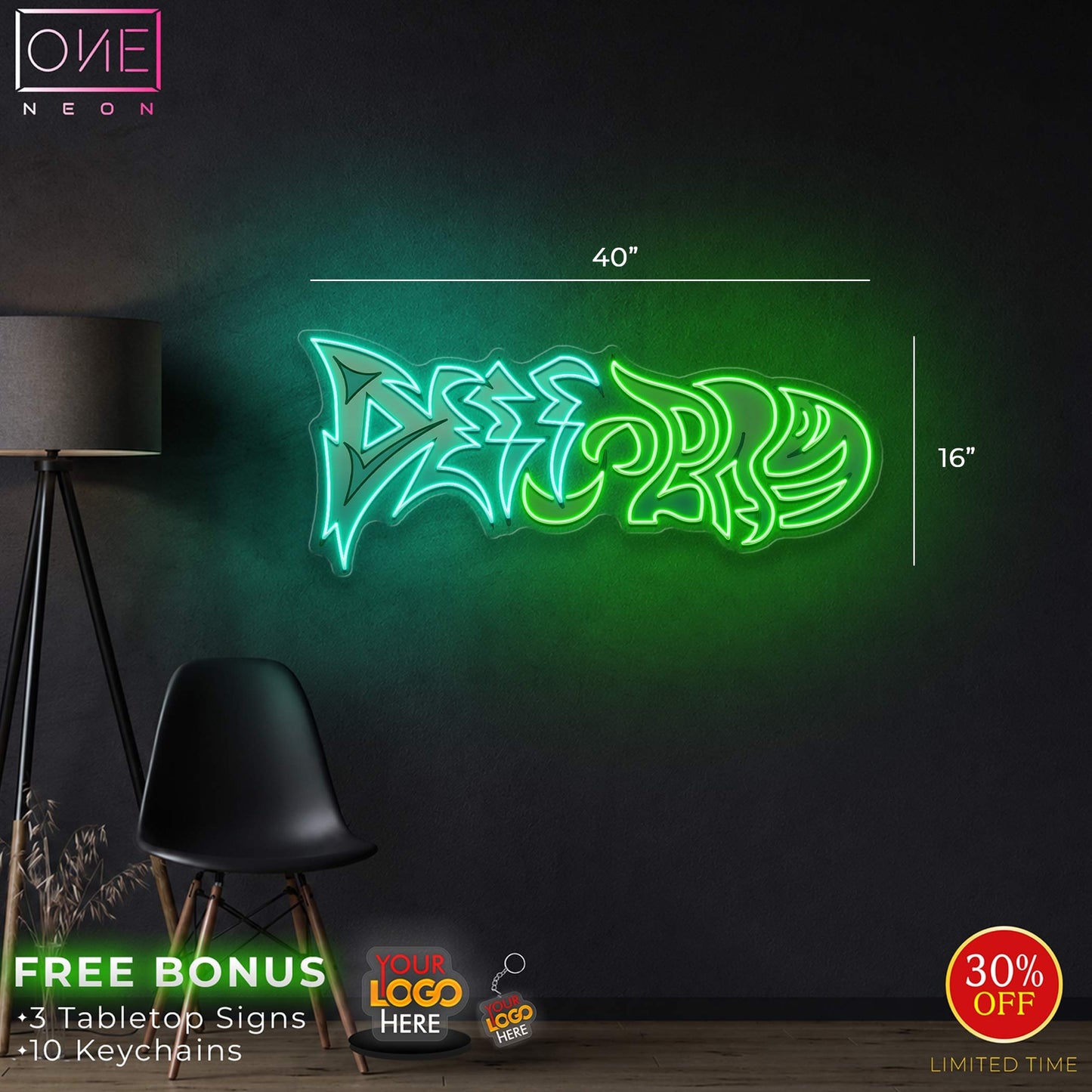 Derrick DC | LED Neon Sign