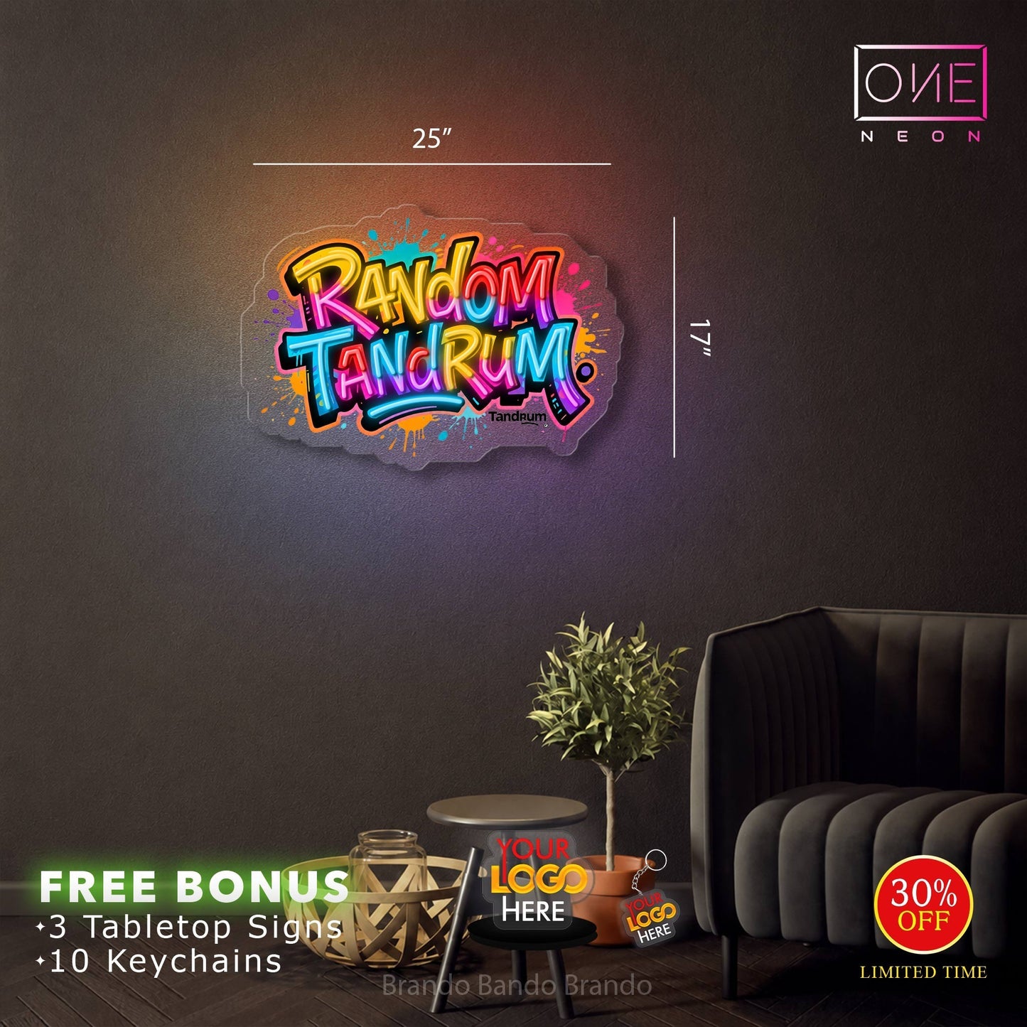 Random Tandrum & Zero Point Digital | 2 LED Neon Signs
