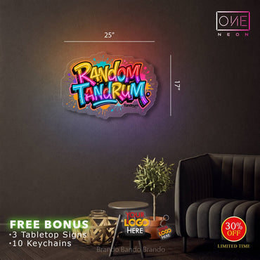 Random Tandrum & Zero Point Digital | 2 LED Neon Signs