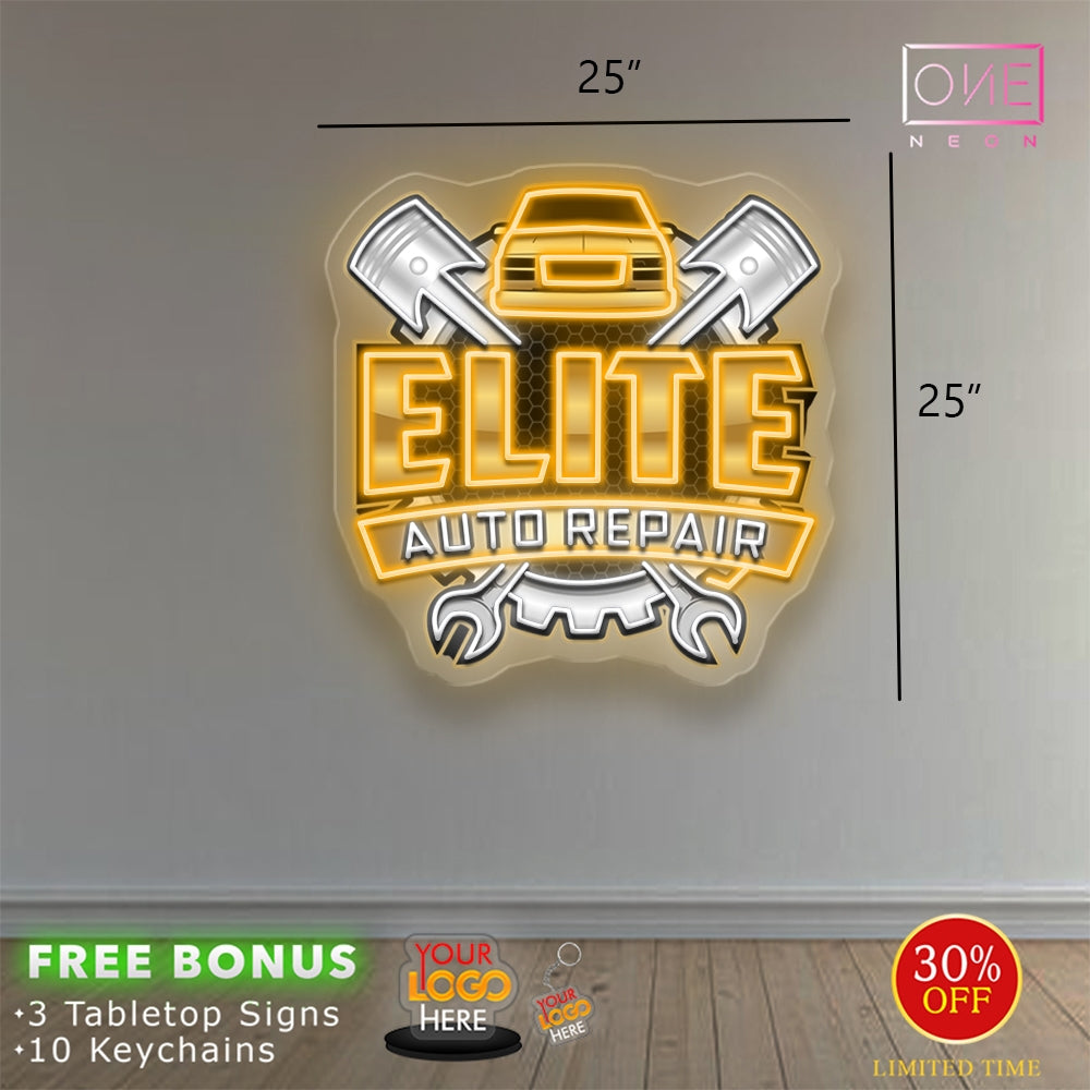 ELITE auto repair | LED Neon Sign