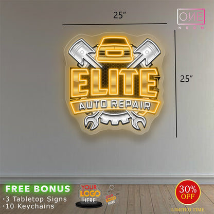 ELITE auto repair | LED Neon Sign
