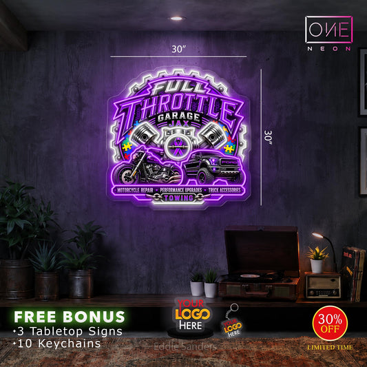 FULL THROTTLE | LED Neon Sign