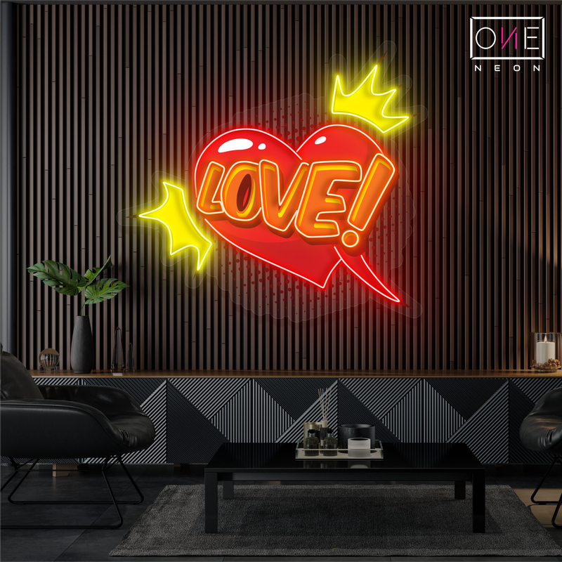 Enseigne néon LED "Amour Royal"