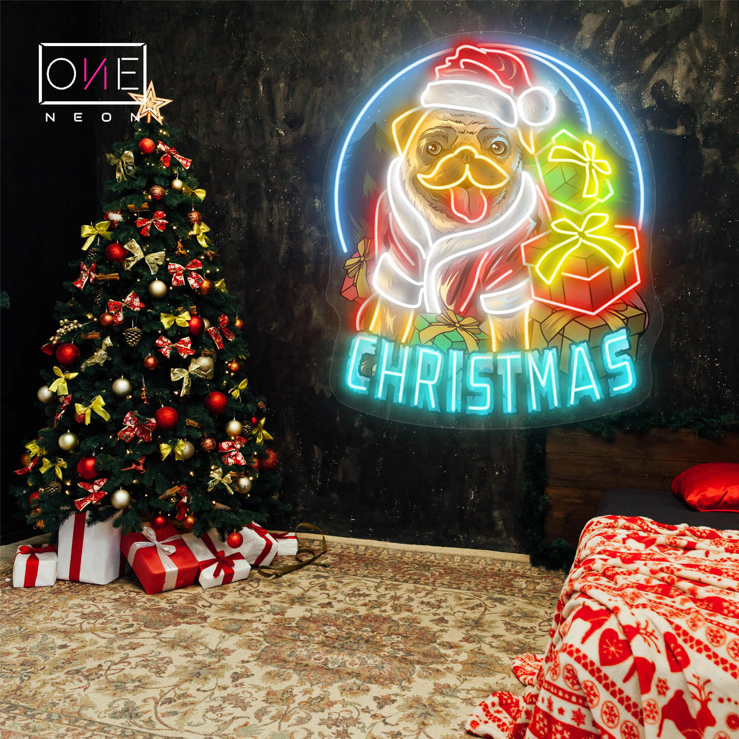 Décoration lumineuse LED Noël de carlin