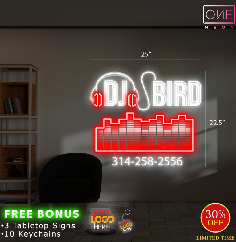 DJ BIRD | LED Neon Sign