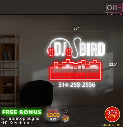 DJ BIRD | LED Neon Sign