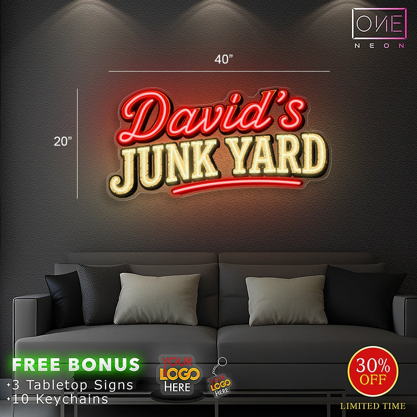 David's Junk Yard | LED Neon Sign