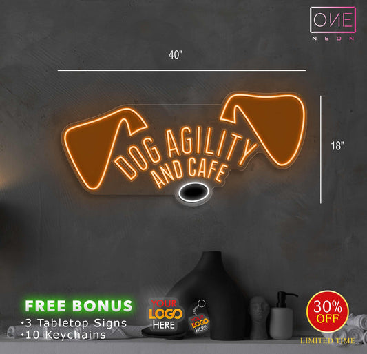 DOG AGILITY AND CAFE | LED Neon Sign