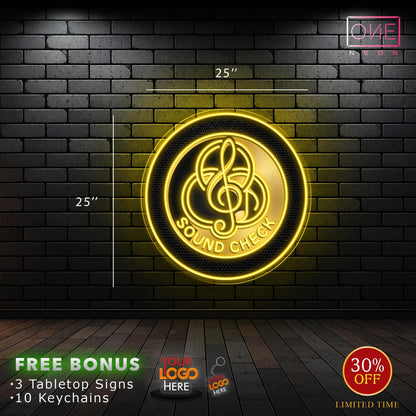 BSE + Sound Check + Key & Tune | LED Neon Sign (3 signs)