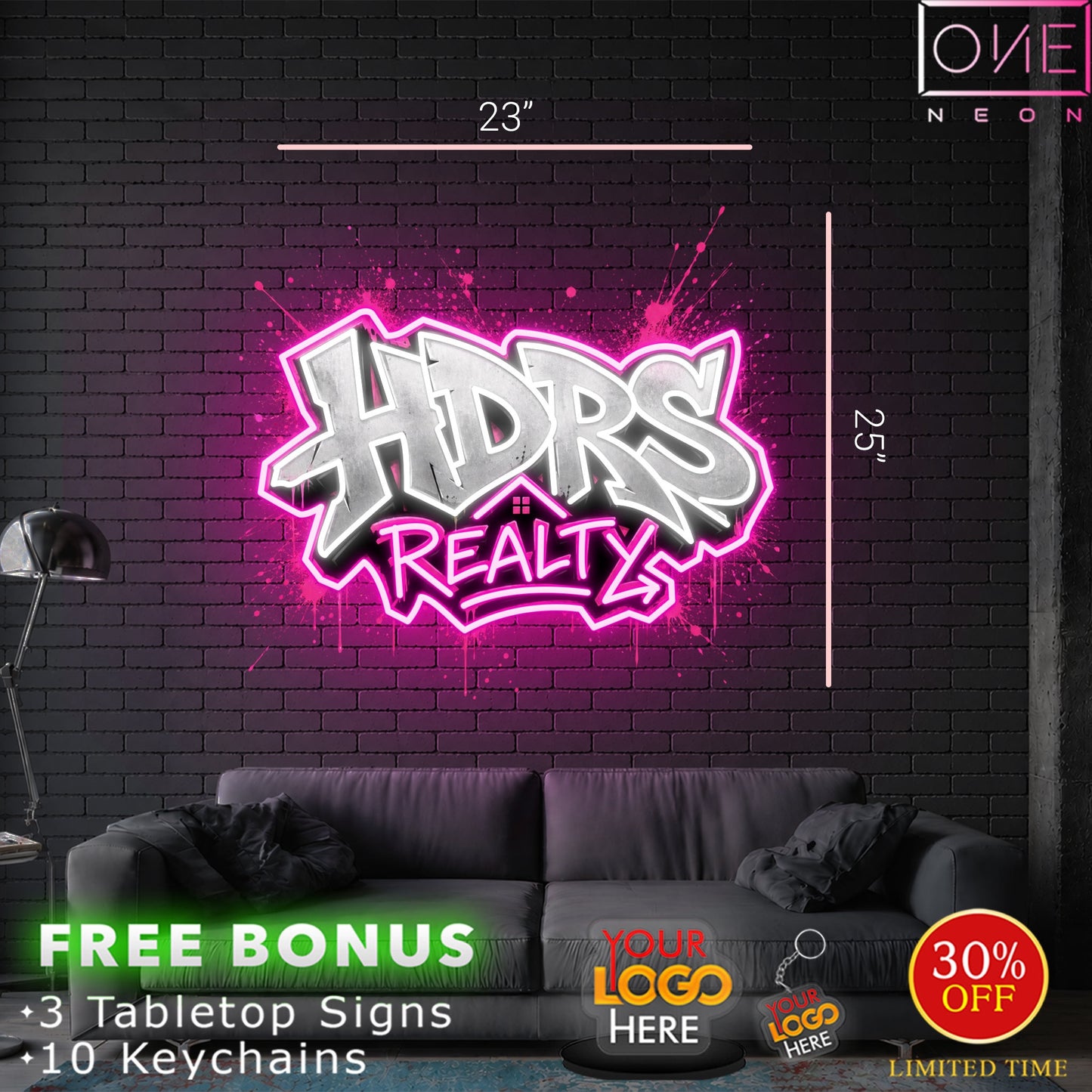 HDRS + STX + TTP| LED Neon Sign (3 SIGNS)