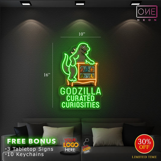 GODZILLA CURATED CURIOSITIES | LED Neon Sign