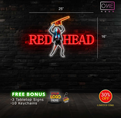 RED HEAD | LED Neon Sign