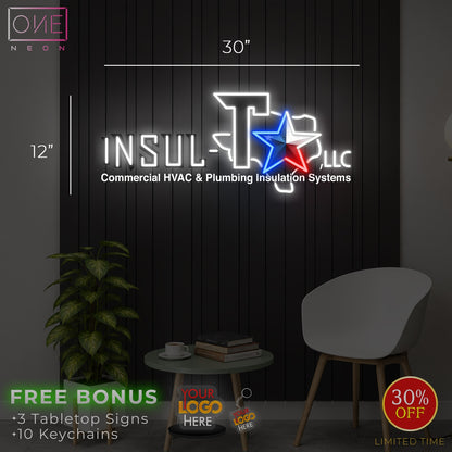 Enseigne néon LED œuvre d'art Tatoueur