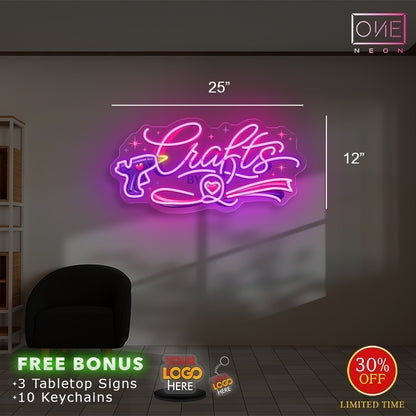 Enseigne néon LED œuvre d'art Tatoueur