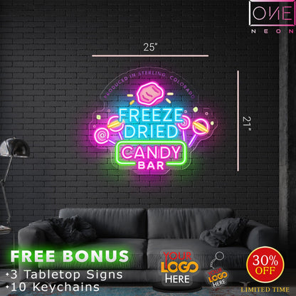 Freeze Dried Candy Bar | LED Neon Sign