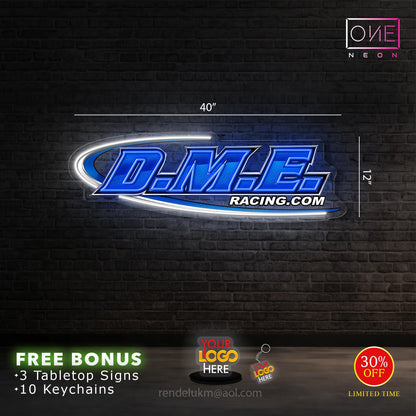 WEDMAN MOTORSPORTS + DME RACING| 2 LED Neon Sign