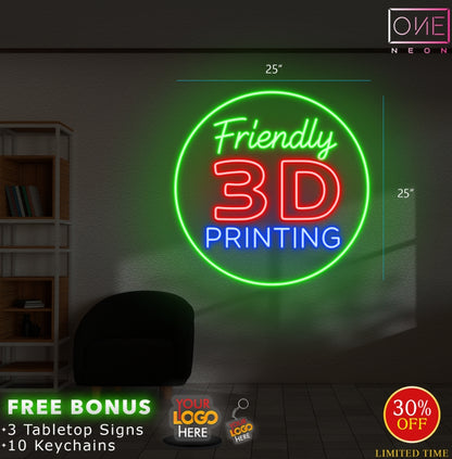 FRIENDLY 3D PRINTING | LED Neon Sign