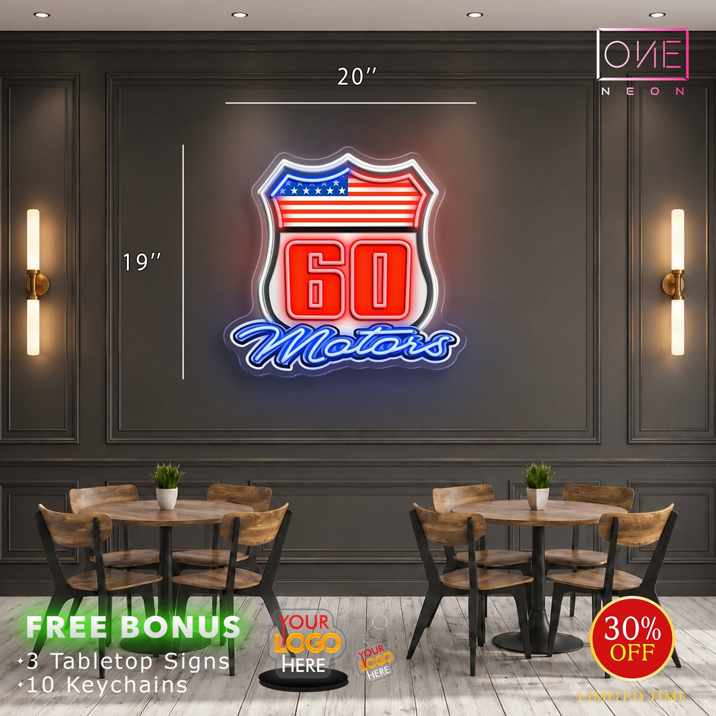 MOTORS 60 | LED Neon Sign
