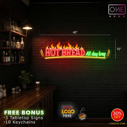 HOT BREAD | LED Neon Sign