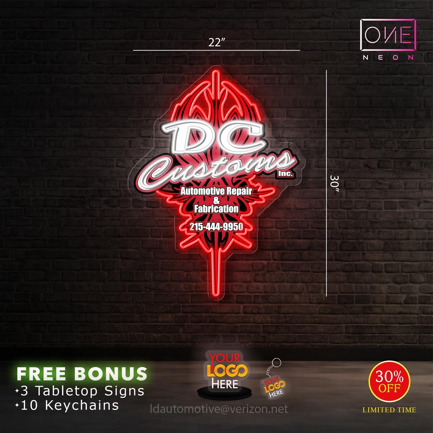 DC CUSTOMS | LED Neon Sign