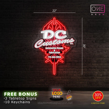 DC CUSTOMS | LED Neon Sign
