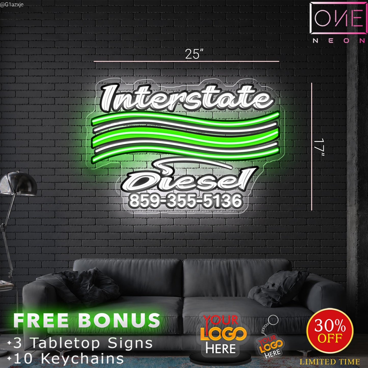 Interstate Diesel | LED Neon Sign