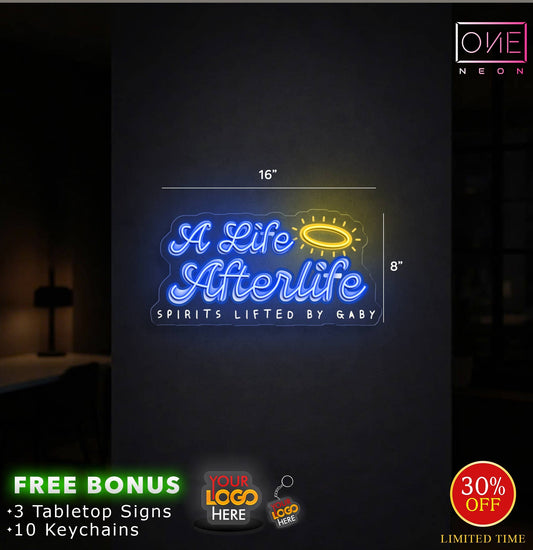 Enseigne néon LED œuvre d'art Tatoueur