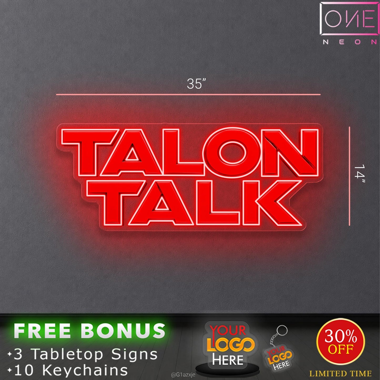 TALON TALK | LED Neon Sign