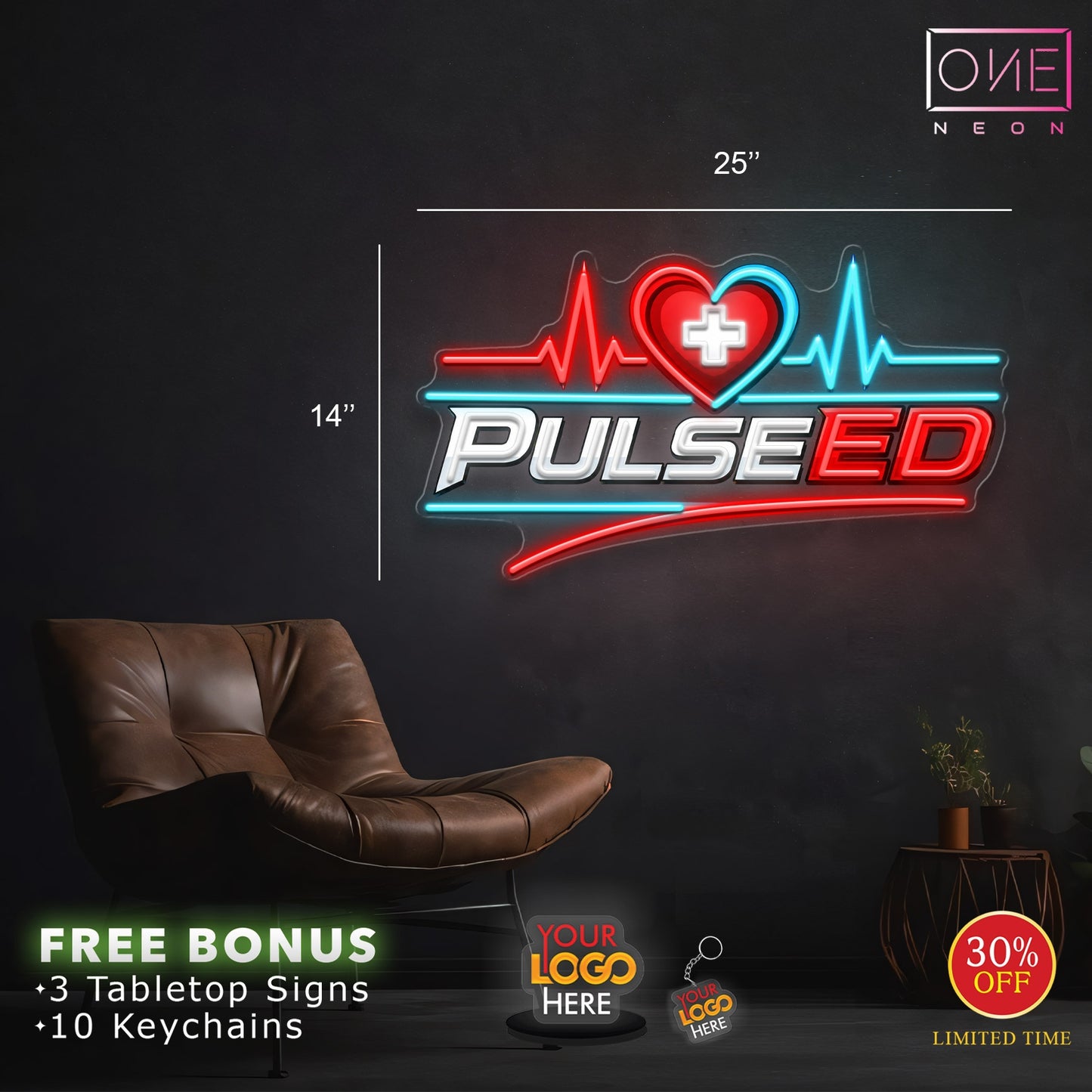PULSEED  | LED Neon Sign (3 signs)