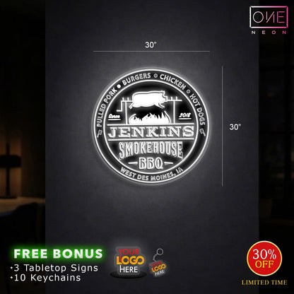 JENKINS SMOKEHOUSE BBQ | LED Neon Sign