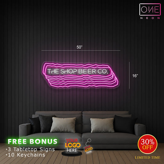 THE SHOP BEER CO | LED Neon Sign (waterproof)