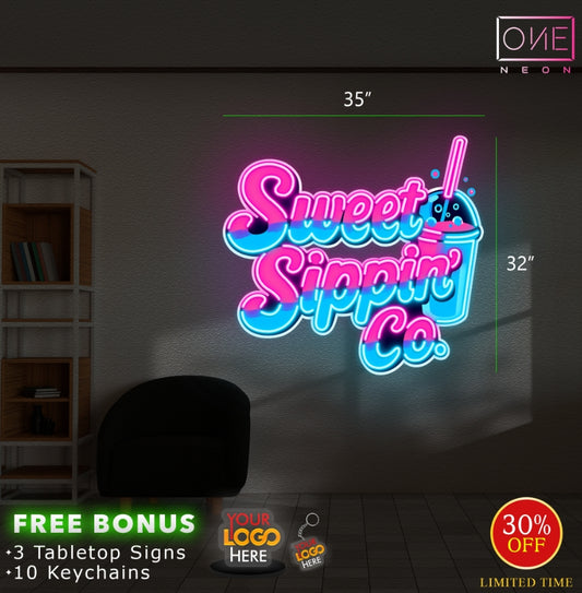 Sweet Sippin' Co | LED Neon Sign